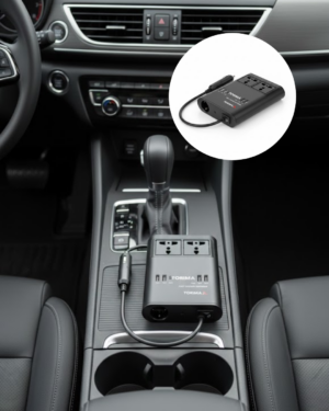 Araç İçin 12V 24V Güç Dönüştürücü 220V Priz ve USB Portlu