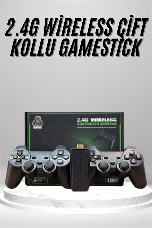 2.4g Uyumlu Kablosuz Çift Kol Atari Retro 20000 Oyun Game Stick - Görsel 2