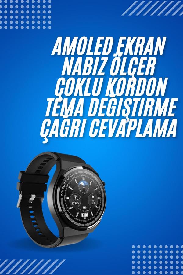 2025 Model Yeni Nesil GPS Uyumlu Uyku Takibi Ve Sağlık Takibi Spor Modları - Görsel 2
