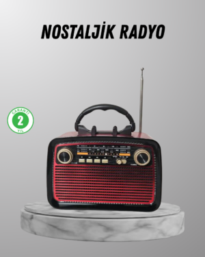 Ahşap Dokulu Bluetooth Müzik Kutusu – Vintage LED Tasarımıyla Modern Ses Deneyimi