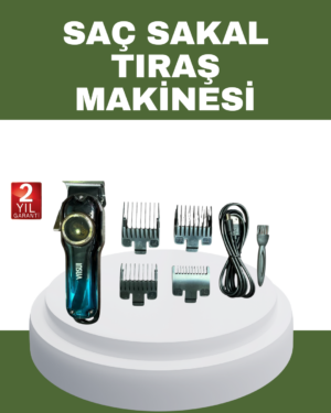 Güçlü Motorlu Paslanmaz Çelik Bıçaklı Saç Kesim Makinesi