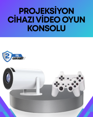 Oyun Konsolu Uyumlu Kablosuz Projeksiyon Cihazı Ev Sinema Deneyimi