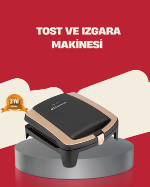 Tost Makinesi Yapışmaz Plaka 1500 Watt Güçlü Performans