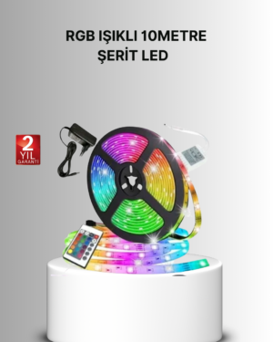 Uzaktan Kumandalı RGB Smart Şerit LED Işık Esnek ve Taşınabilir Dekorasyon