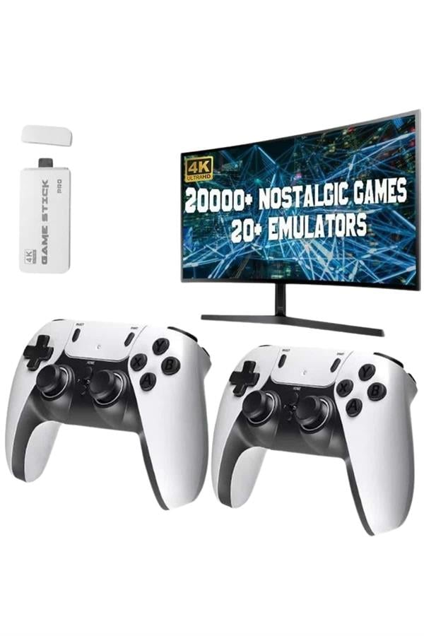 3D 4K HD 2.4G Game Stick 4K Ultra Hd Oyun Konsolu Çift Kollu - Görsel 3