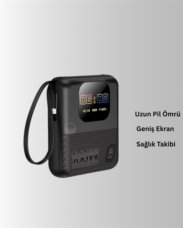 3'ü 1 Arada Akıllı Powerbank Saat ve Hoparlör 10.000 mAh - Görsel 3