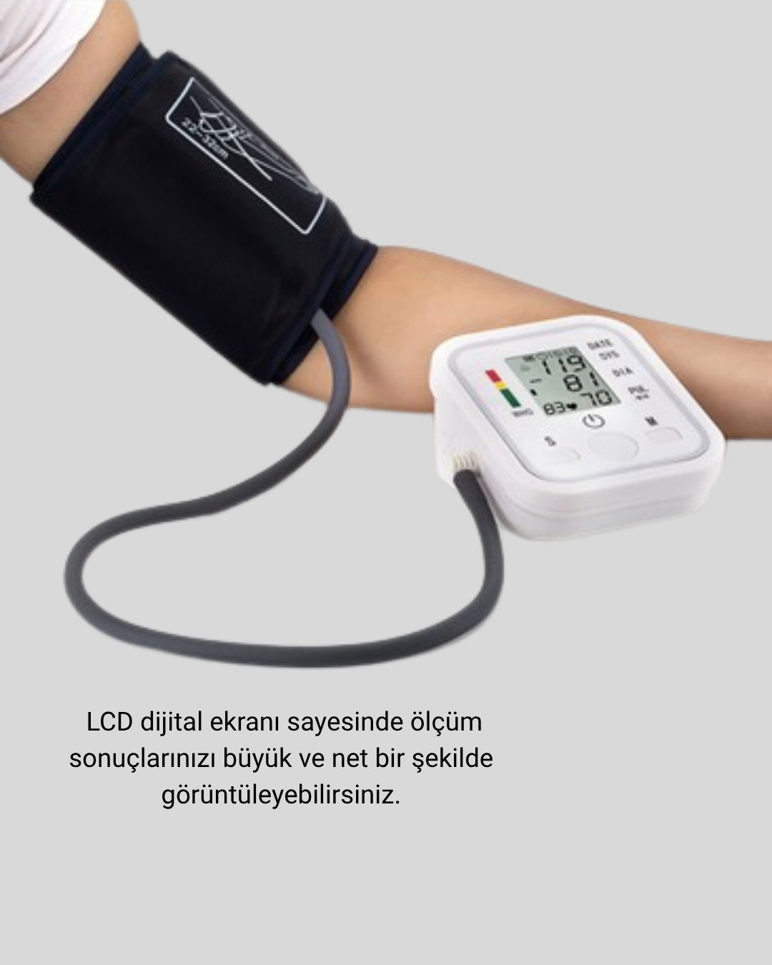 Üst Koldan Ölçüm Dijital Tansiyon Aleti – IHB Aritmi Uyarılı ve Çift Hafızalı - Görsel 2