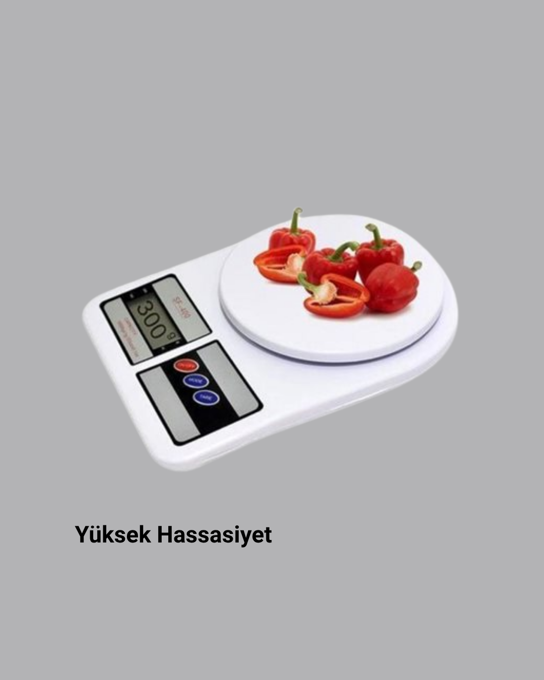 Hassas Dijital Mutfak Tartısı – 1g Doğruluk, LCD Ekran, Otomatik Kapanma - Görsel 2