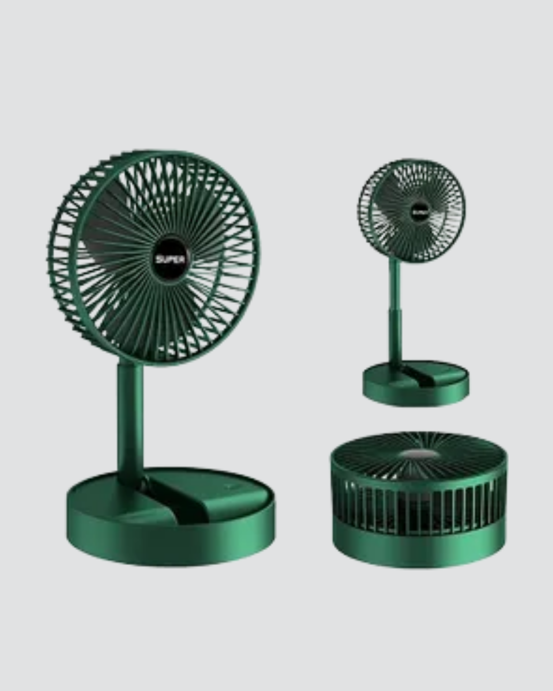 Taşınabilir Şarjlı Mini Fan – Katlanabilir Gövde, 3 Hız Kademesi - Görsel 2