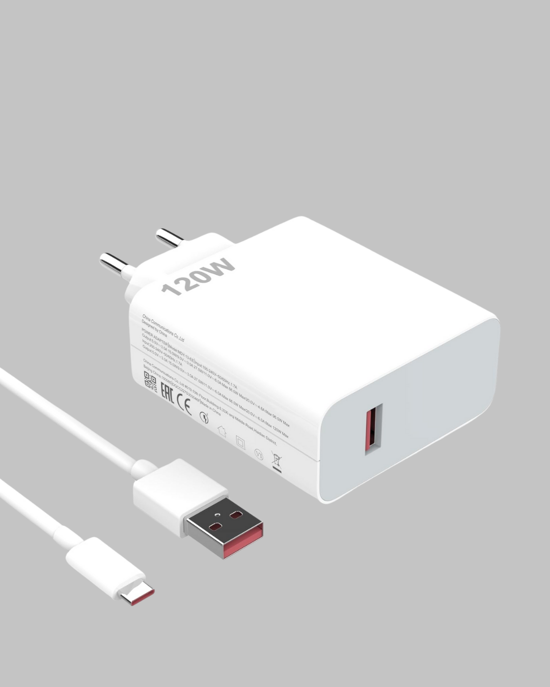 120W Hızlı Şarj Başlığı Ultra Güçlü Type-C Adaptör Kablo Dahil - Görsel 2