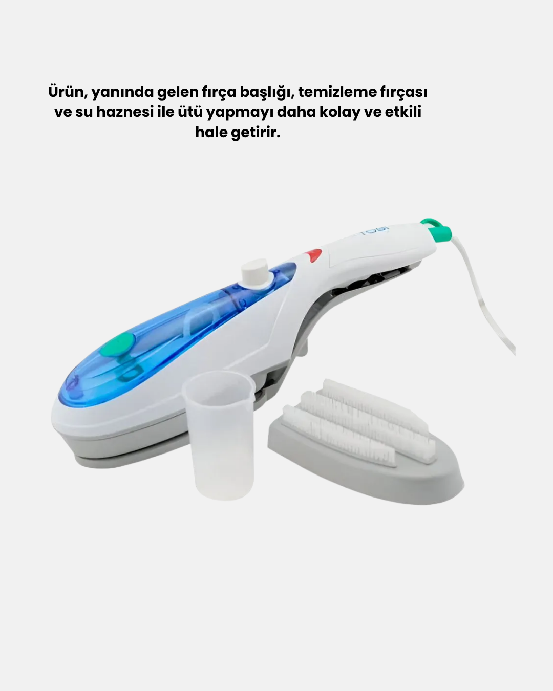 Buharlı El Ütüsü Hızlı Isınan, Koku Giderici, Taşınabilir - Görsel 2