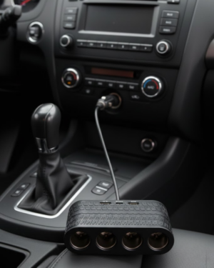 Araçlar İçin 4’lü Çakmak Çoklayıcı Type C USB ve Koruma Sistemli