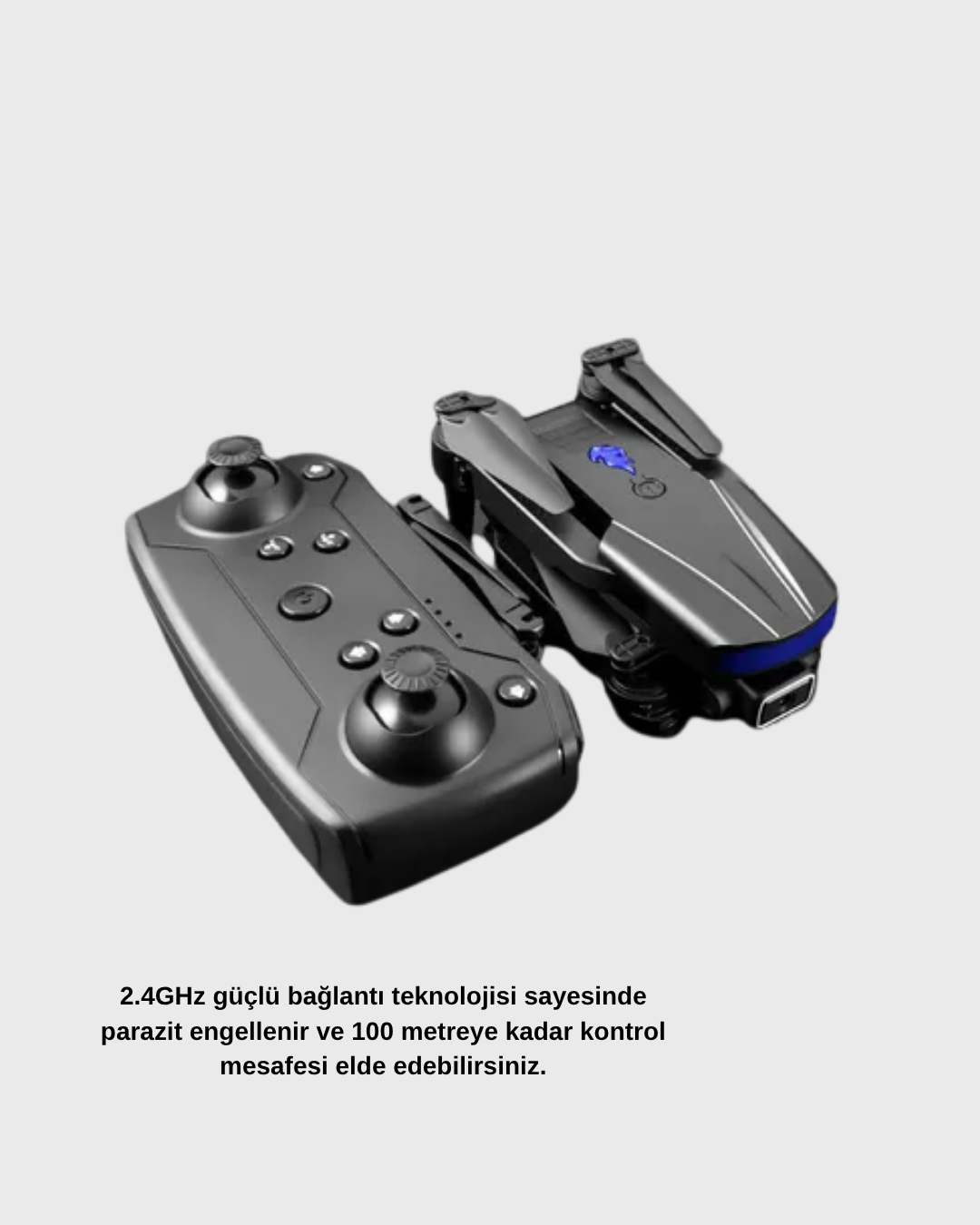 4K Katlanabilir Drone Uzaktan Kontrollü Wi-Fi Görüntü Aktarımlı - Görsel 2