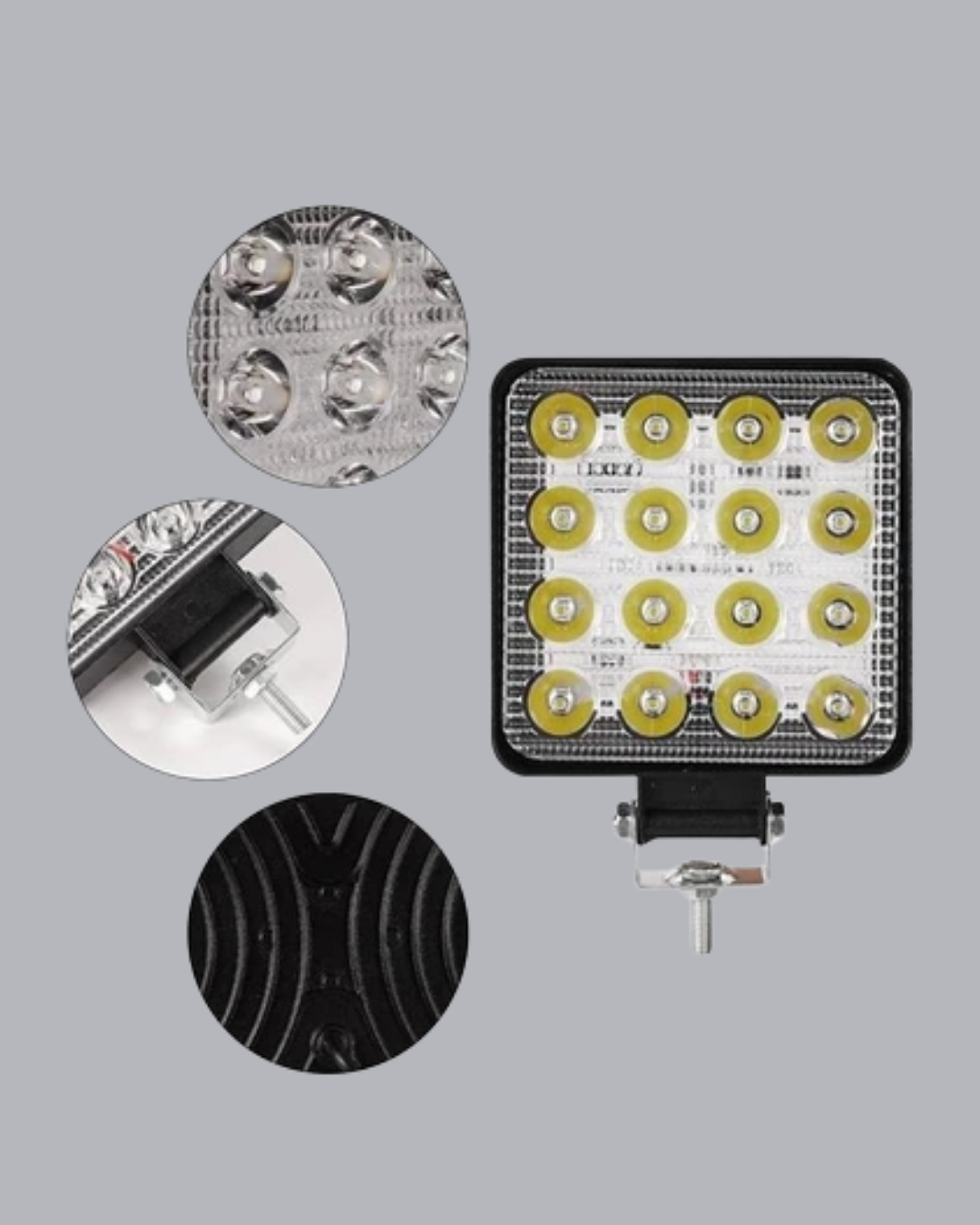Araç Tipi LED Çalışma Lambası – IP65 Koruma, Alüminyum Kasa, Geniş Görüş Açılı - Görsel 2