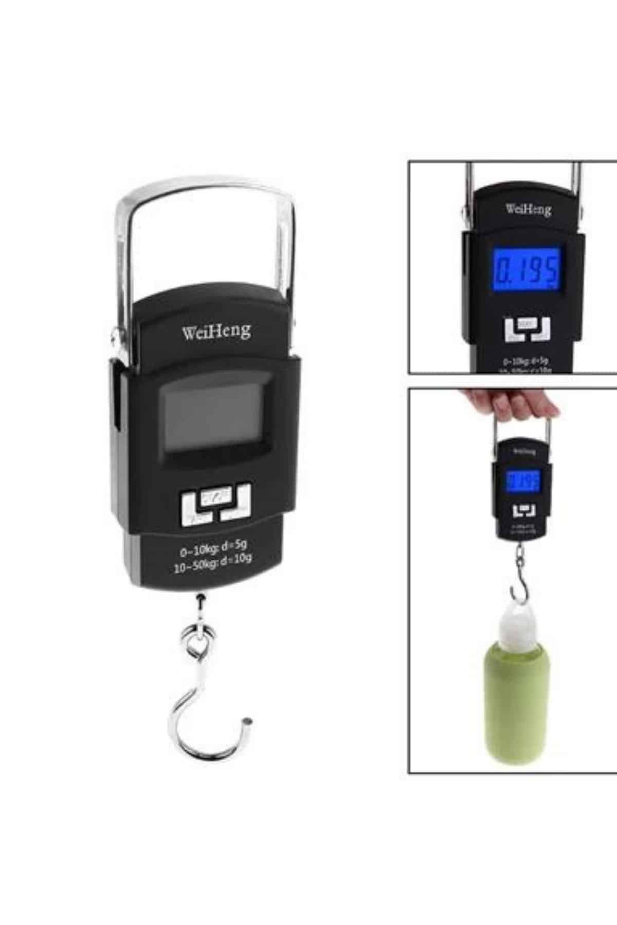 Dijital El Kantarı 50 Kg Hassas LCD Ekranlı Bagaj Tartısı - Görsel 4