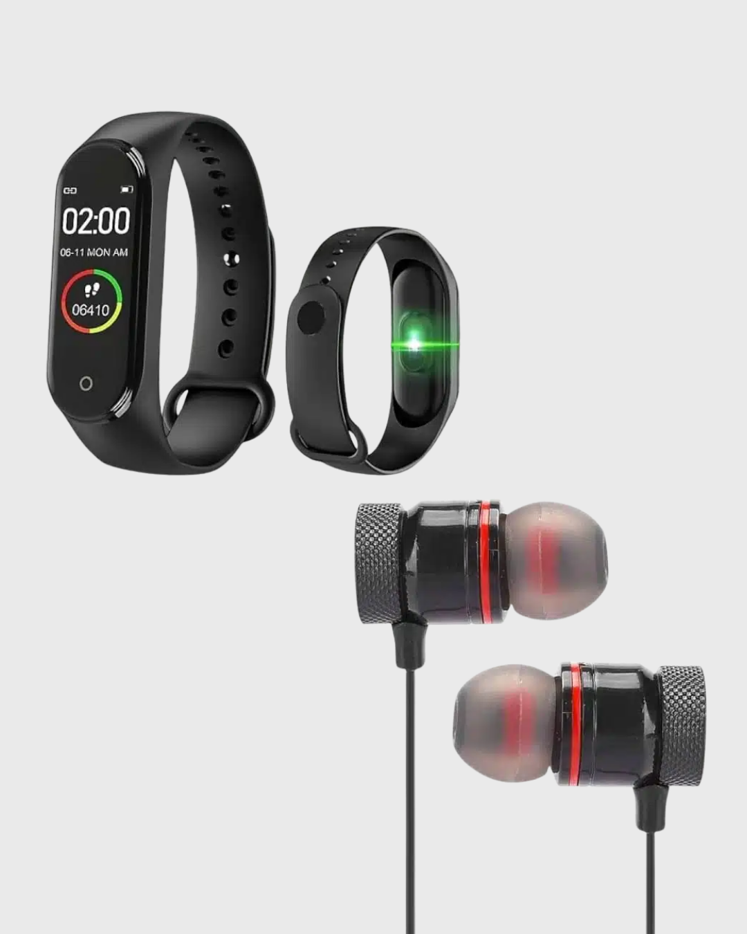 M6 Akıllı Bileklik ve Bluetooth Spor Kulaklık 2’li Set - Görsel 3