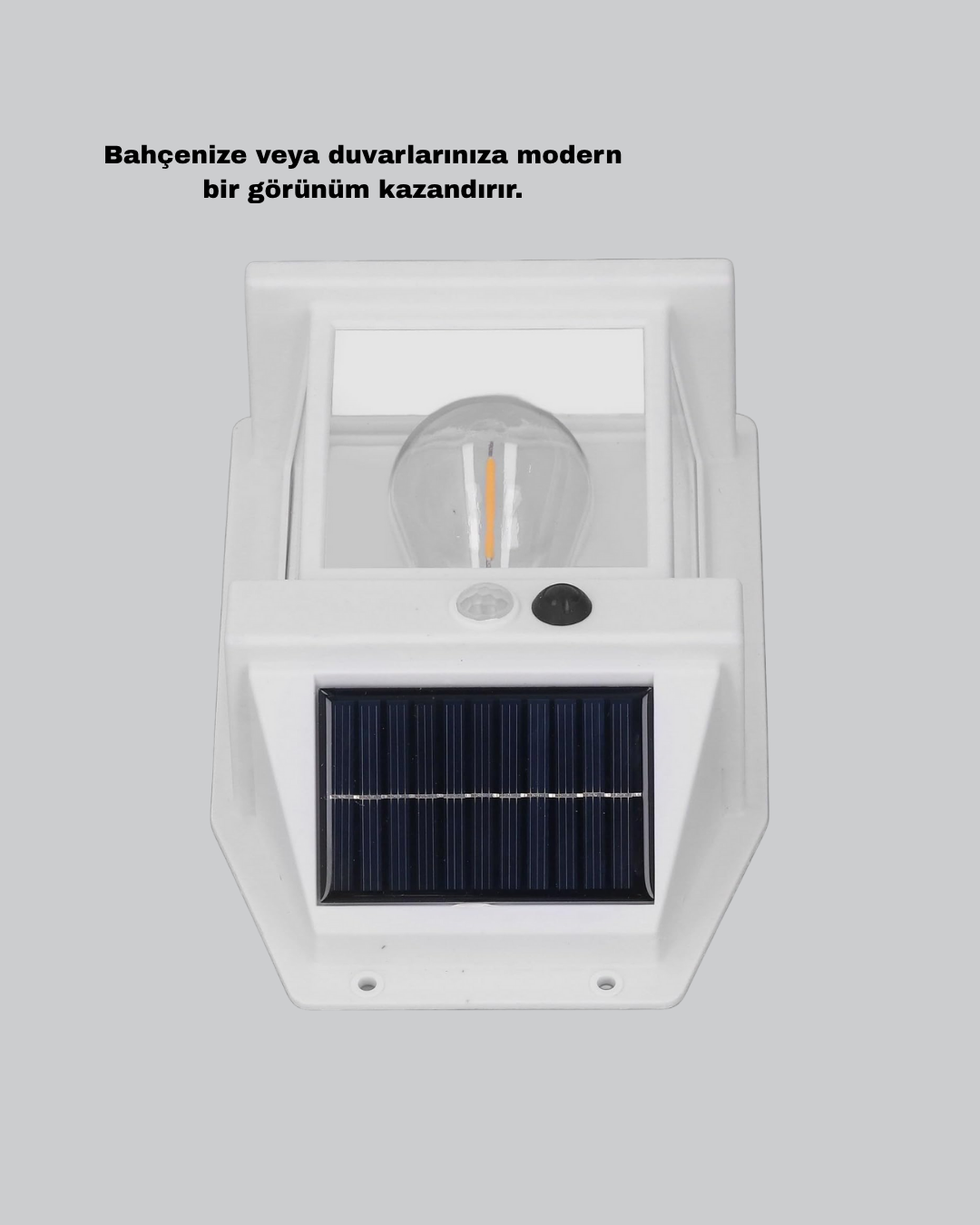 Solar Sensörlü Dış Mekan Lamba 3 Işık Modlu ve IP65 Dayanıklı - Görsel 3