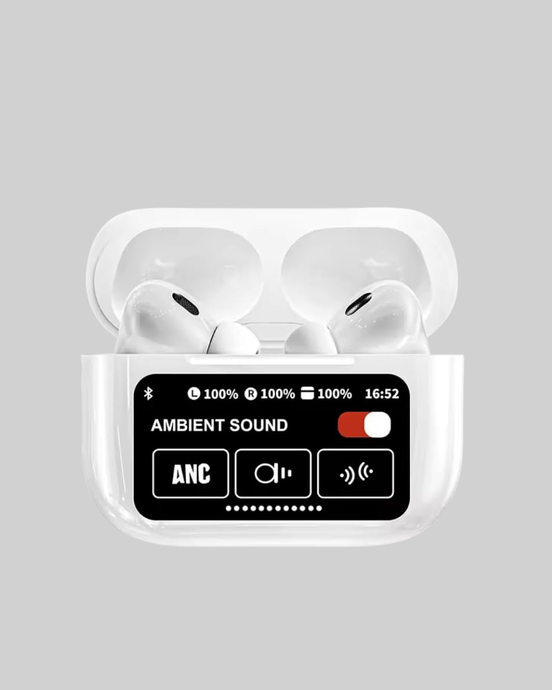 Dokunmatik Ekranlı Bluetooth Kulaklık – ANC, Suya Dayanıklı, Powerbank Kutulu - Görsel 3