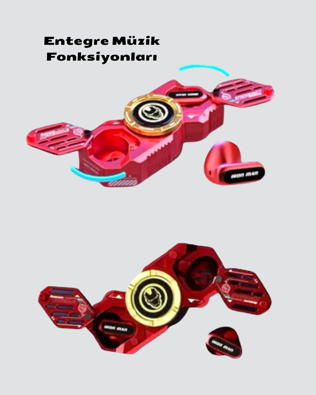 Taşınabilir Bluetooth Müzikli Spinner – Enerjik, Şık ve Eğlenceli Tasarım - Görsel 3