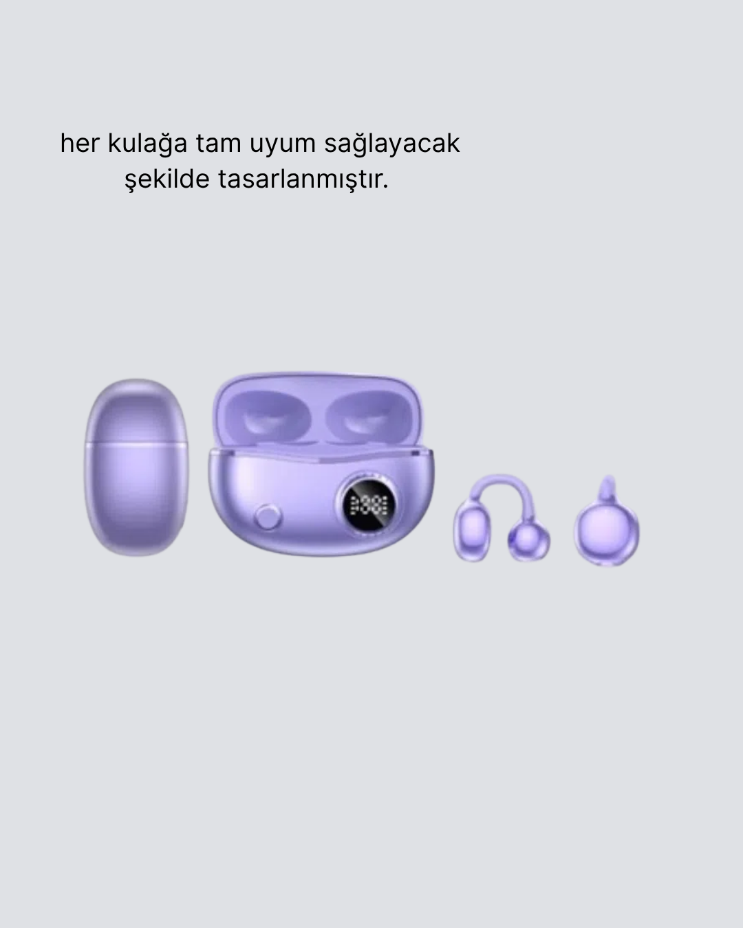 Bluetooth YXG10 Kulak Arkası Tasarım Cilt Dostu Silikon Hafif Yapı - Görsel 3