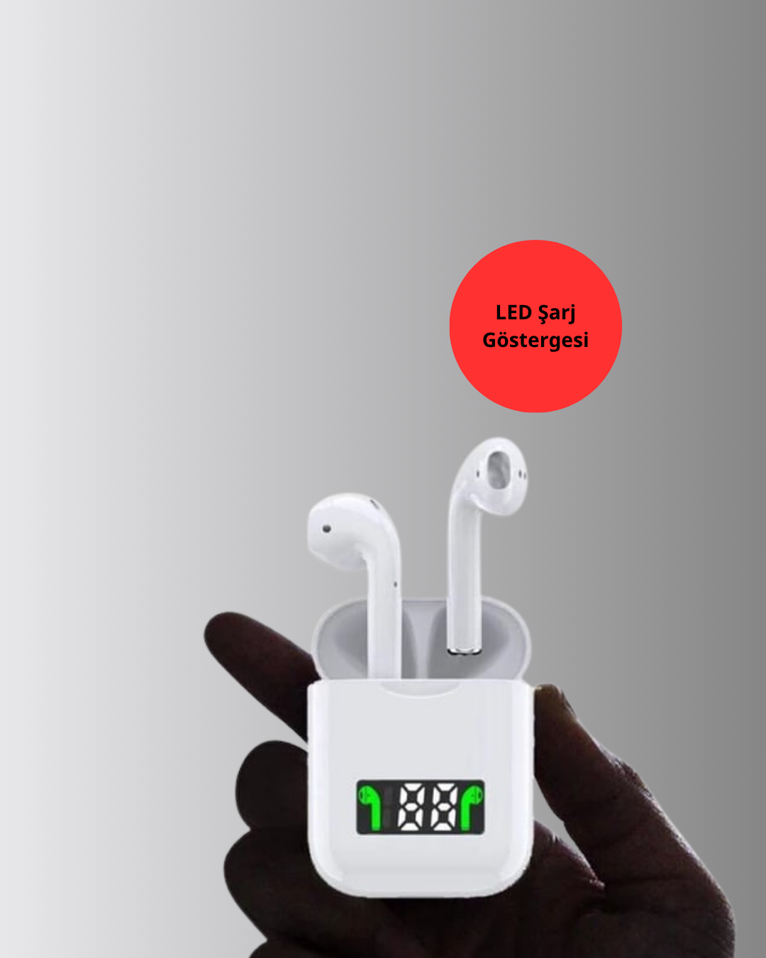Kablosuz TWS Bluetooth 5.0 Kulaklık – Dokunmatik Kontrol, LED Göstergeli - Görsel 3