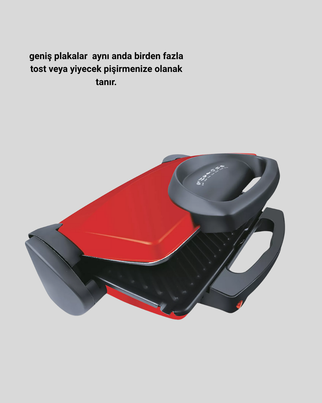 Tost Makinesi Geniş Kapasiteli Çıkarılabilir Plaka Üç Kademeli Isı Ayarlı - Görsel 3