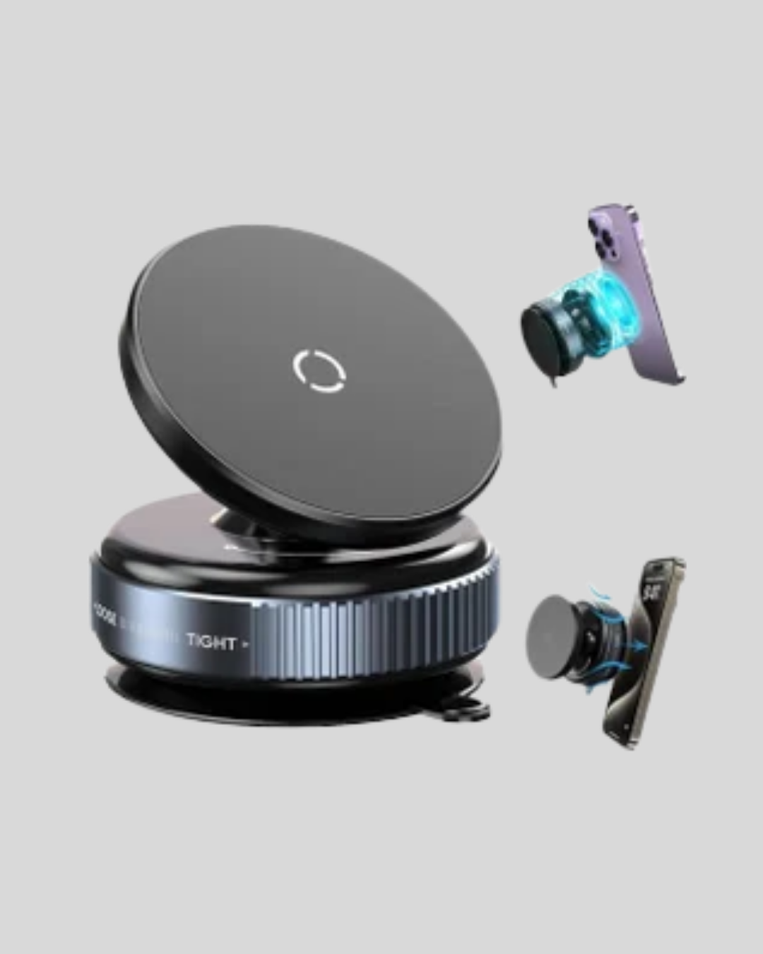 Mıknatıslı Araç Telefon Tutucu Vakum Teknolojili 360° Ayarlanabilir - Görsel 3