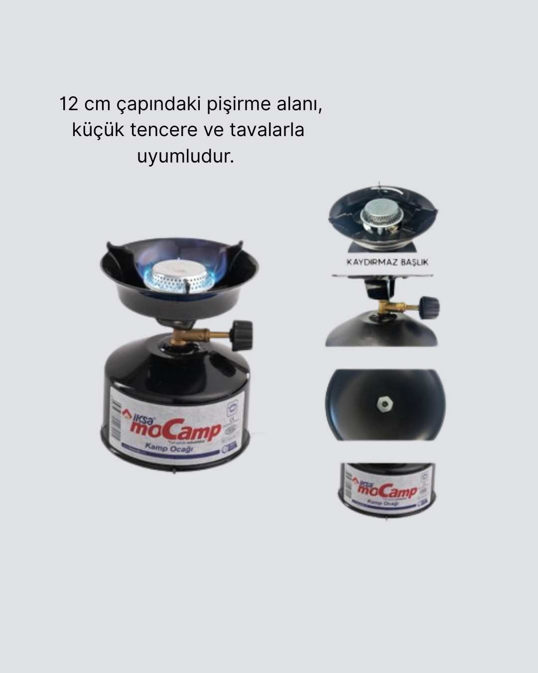 Taşınabilir Kamp Ocağı Seti Pişirme Alanı Ayarlanabilir Alev - Görsel 3