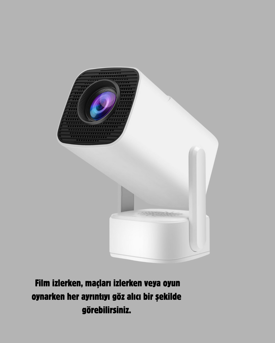 HD 720p Projeksiyon Cihazı – Geniş Ekran, 10.000 Saat Ampul Ömrü, Ev Sineması Deneyimi - Görsel 3