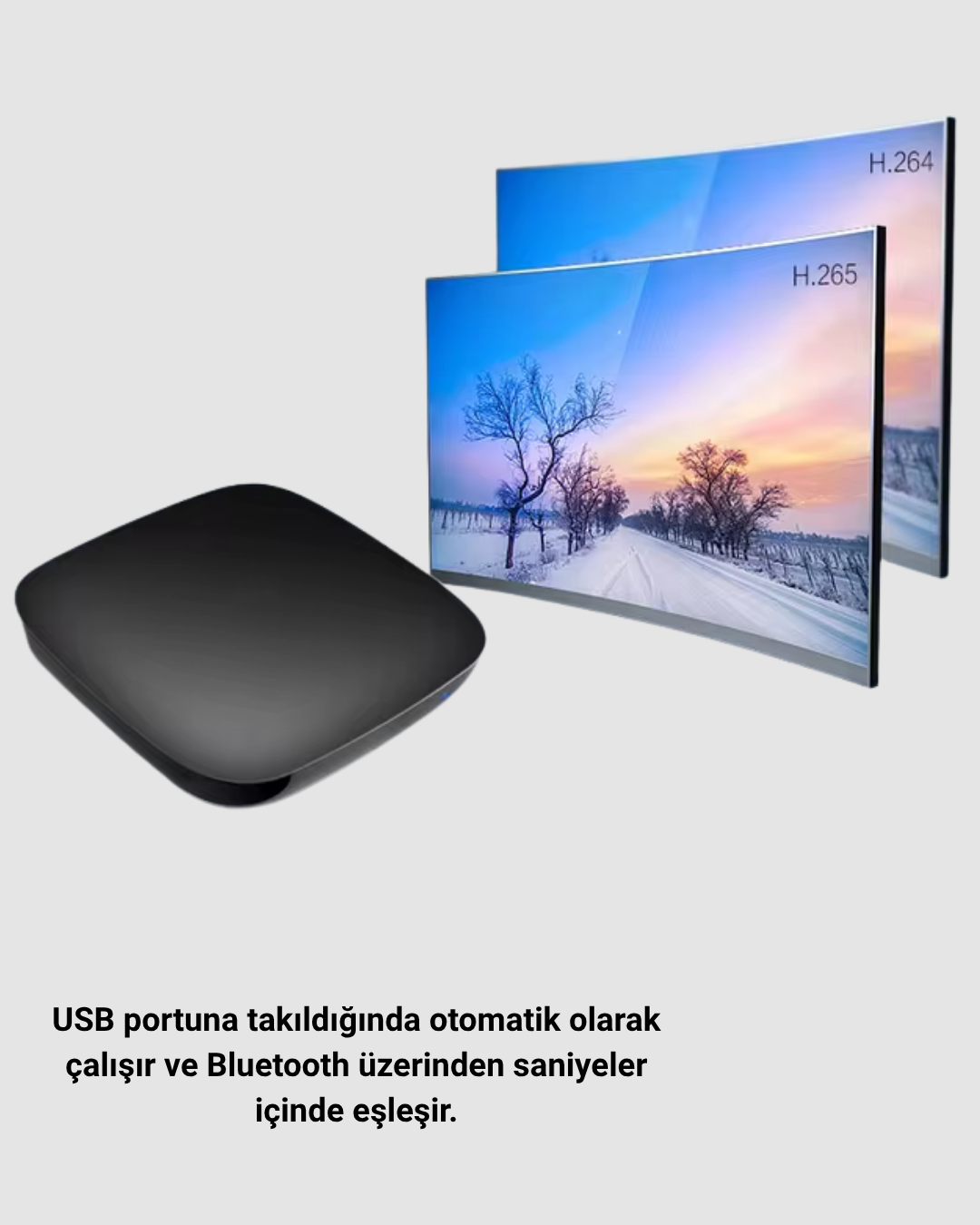 Android Auto Kablosuz Adaptör Bluetooth 5.0 ve 5.8GHz WiFi Destekli - Görsel 3