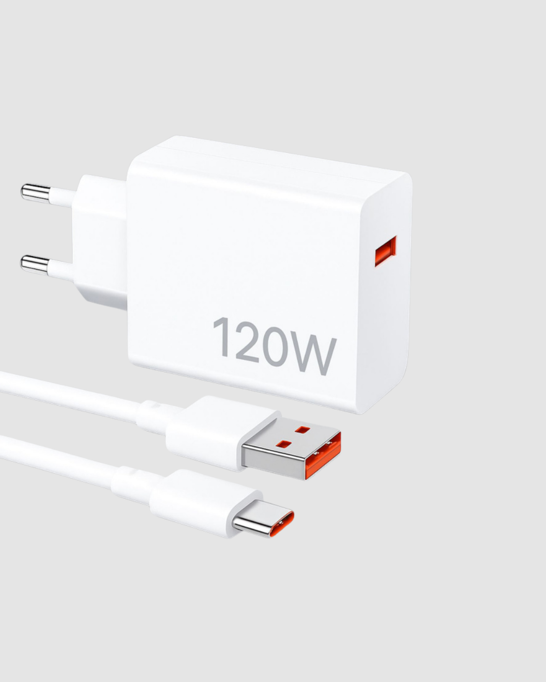 120W Süper Hızlı Şarj Adaptörü – Type-C Kablo Dahil, Yüksek Voltaj Korumalı - Görsel 3