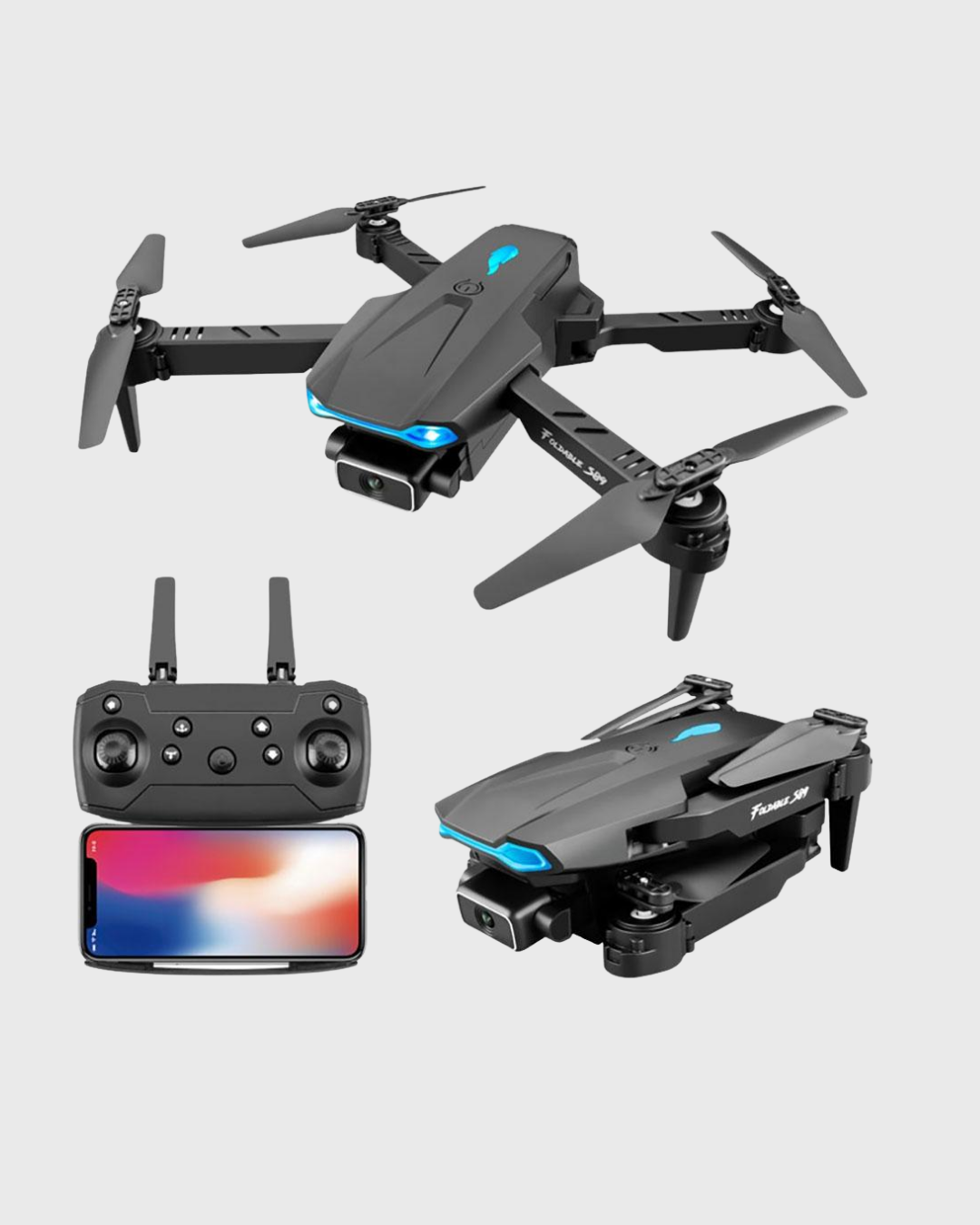 4K Katlanabilir Drone Uzaktan Kontrollü Wi-Fi Görüntü Aktarımlı - Görsel 3