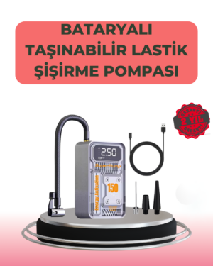 Çok Fonksiyonlu Araç, Bisiklet, Top Uyumlu Elektrikli Hava Pompası