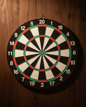 15 İnç Dart Tahtası Seti Dayanıklı Yapı 4 Metal Dart Oku