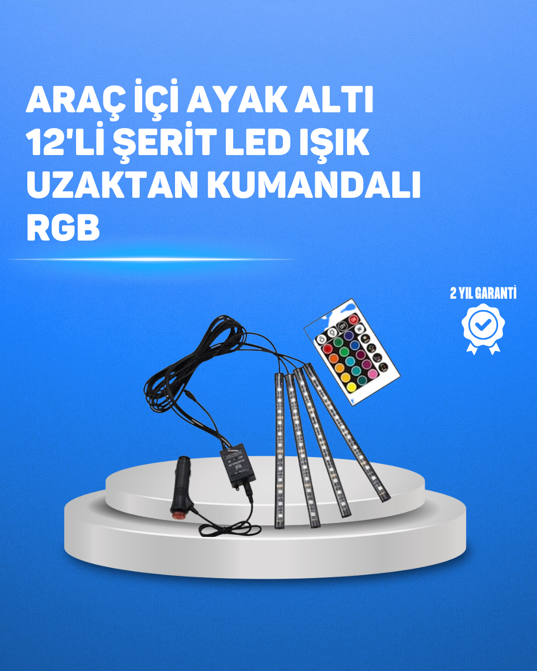 RGB LED Şerit Aydınlatma – Kolay Kurulumlu