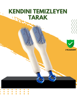 Otomatik Temizlemeli Saç Fırçası – Ergonomik Tasarım, Masaj Etkili, Elektriklenmeyi Önleyici
