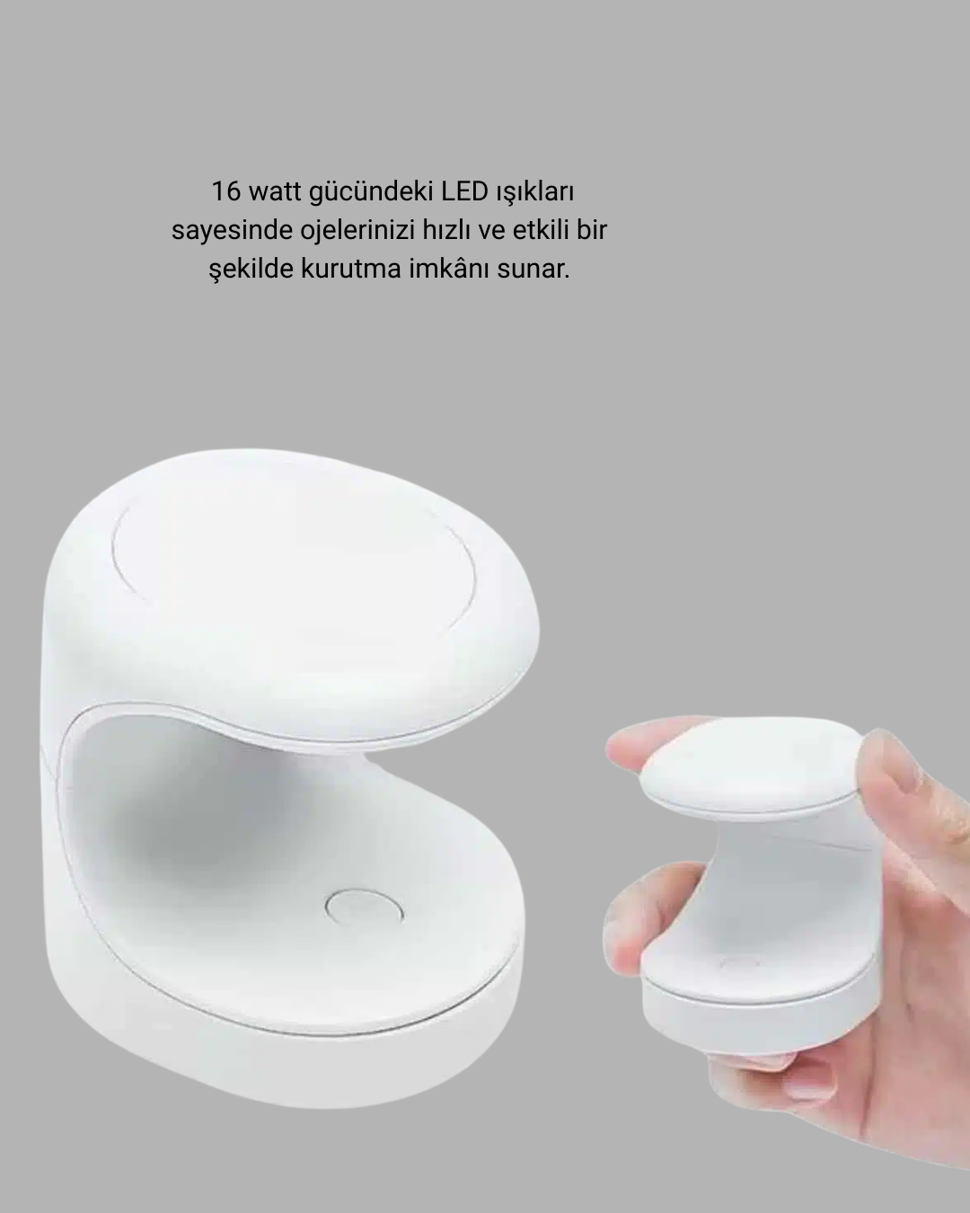20.000 RPM Tırnak Matkabı + Mini LED Oje Kurutma Cihazı Seti - Görsel 3