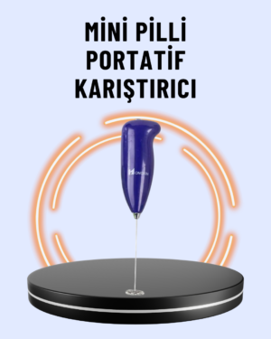 Portatif Kahve Köpürtücü – Latte, Cappuccino, Milkshake ve Puding Yapıcı
