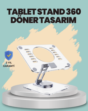 Çift Eksenli Ayarlanabilir Tablet Destek Standı