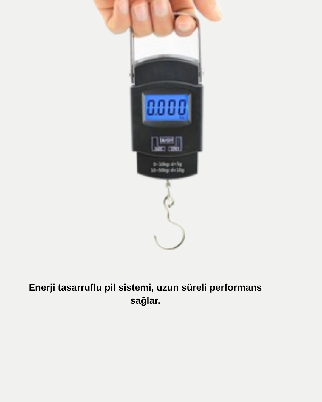 Dijital El Kantarı – 50 Kg Taşıma Kapasiteli, Taşınabilir Hassas Tartı - Görsel 4