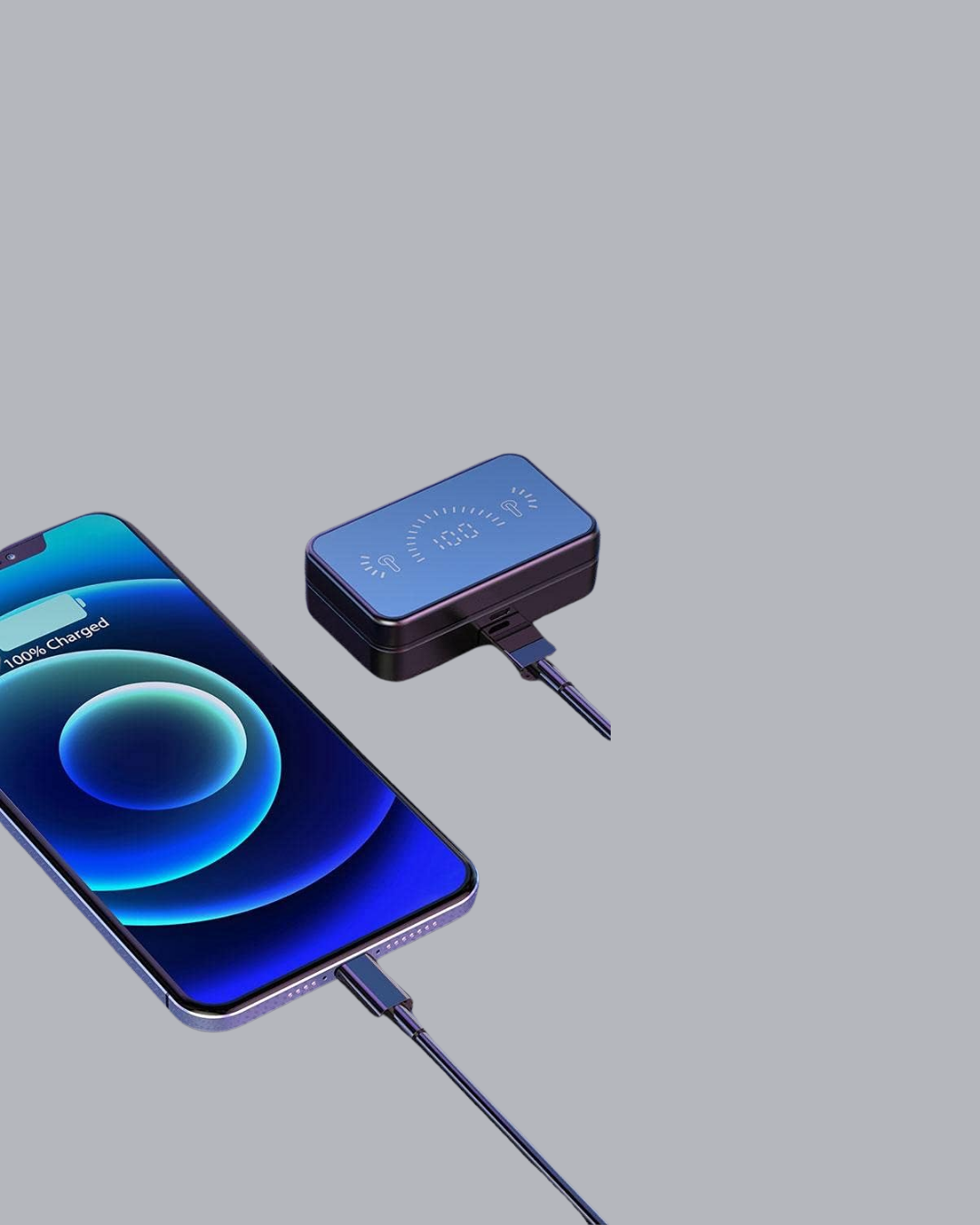 HiFi Ses Kaliteli Kablosuz Kulaklık – BT5.1, LED Ekranlı Şarj Kutusu, 3500 mAh - Görsel 4