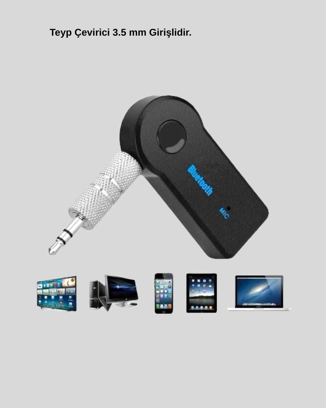 Bluetooth AUX Çevirici ve PD Destekli Araç Şarj Cihazı 2’li Set - Görsel 4