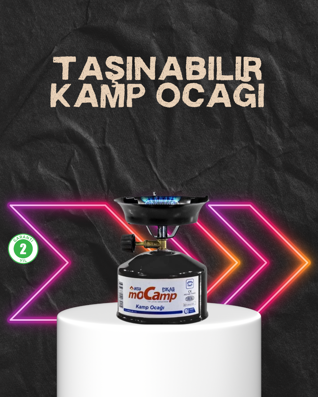 Doğa, Piknik ve Acil Durum İçin Kamp Ocağı Seti
