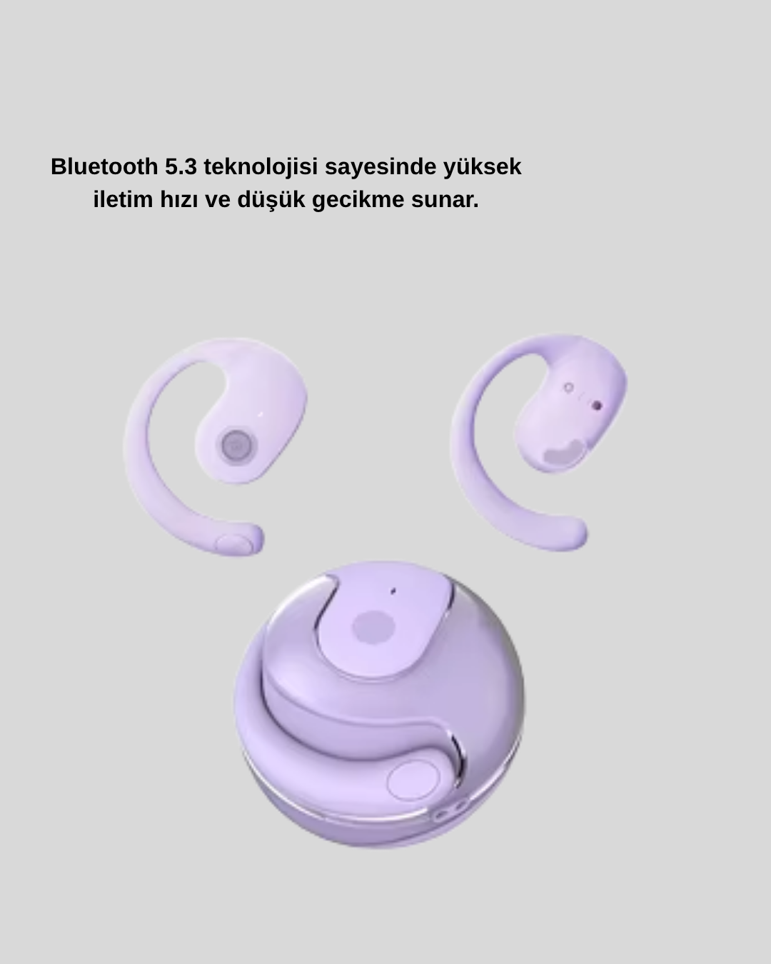 Bluetooth 5.3 S05 Kablosuz Kulaklık IPX4 Spor Uyumlu Suya Dayanıklı Stereo - Görsel 4