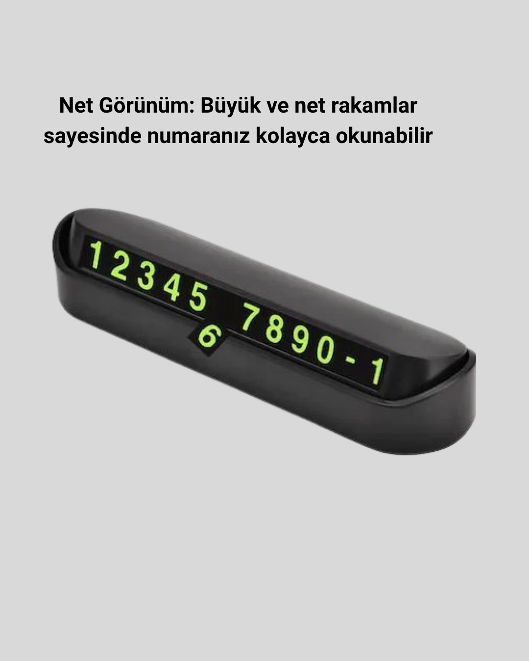 Alüminyum Kasa Gri Çevirmeli Araç İçi Telefon Numaratörü - Görsel 4