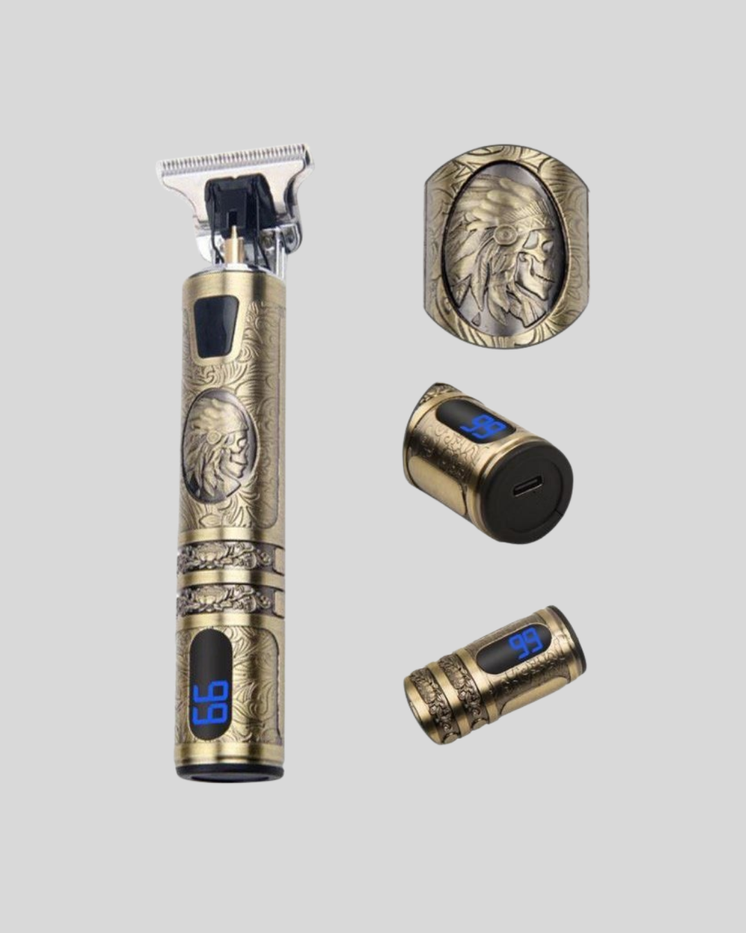 Şarjlı Kablosuz Tıraş Makinesi – 1800 mAh Batarya, Uzun Pil Ömrü, Profesyonel Sessiz Motor - Görsel 3