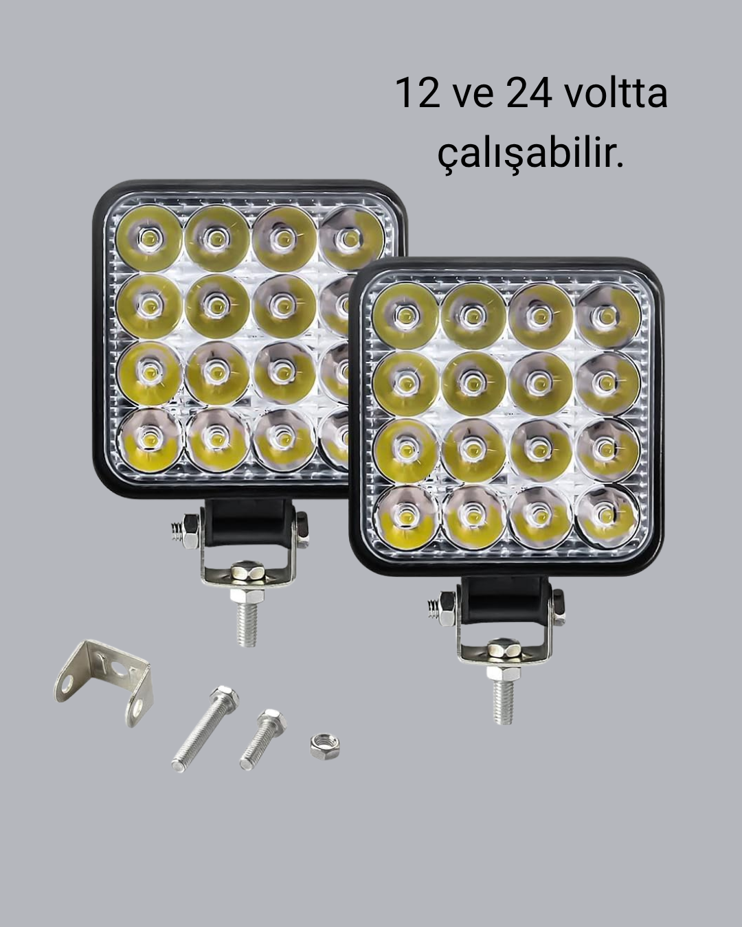 Araç Tipi LED Çalışma Lambası – IP65 Koruma, Alüminyum Kasa, Geniş Görüş Açılı - Görsel 4