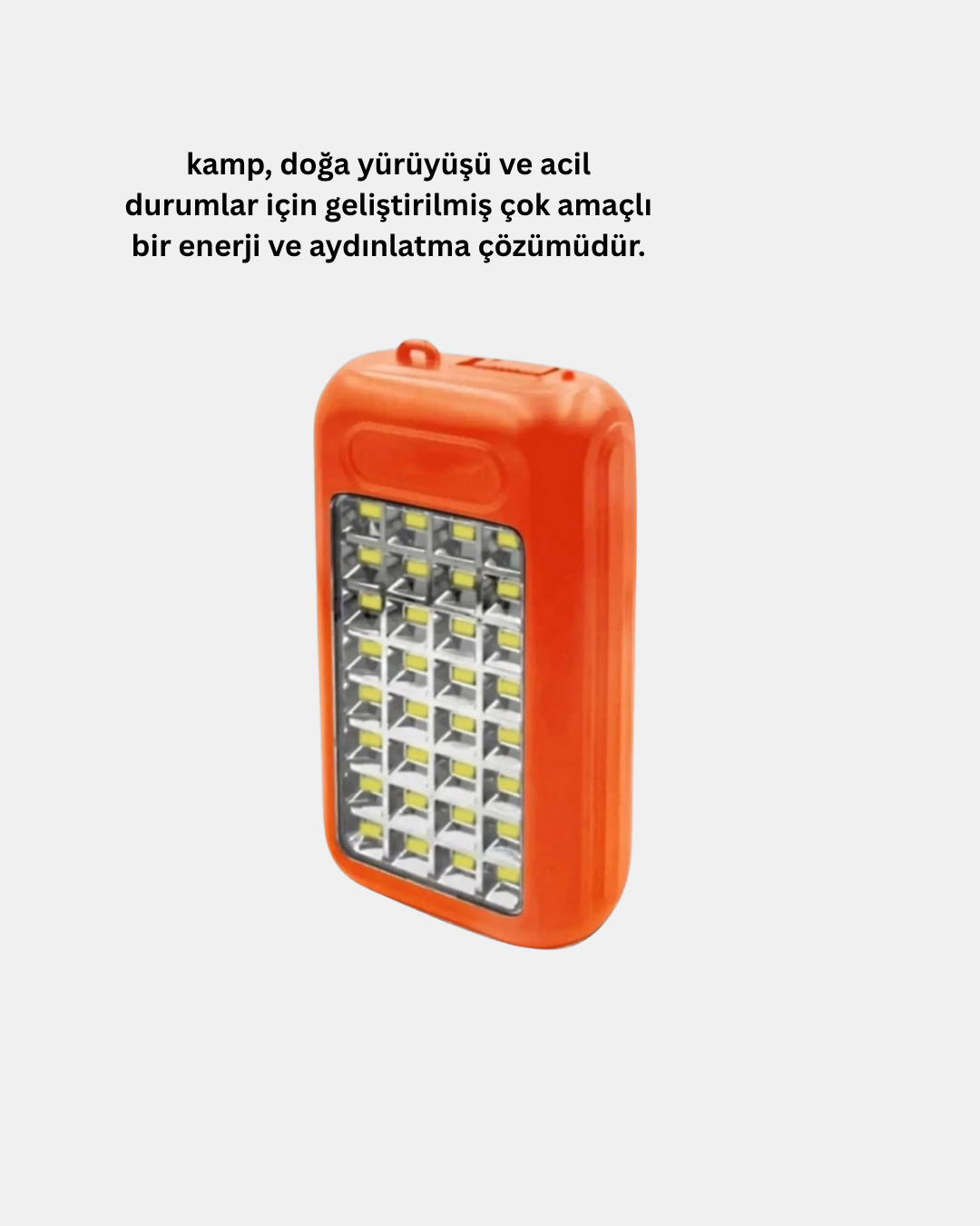Güneş Enerjili Powerbank 10000 mAh LED Işıklı - Görsel 4