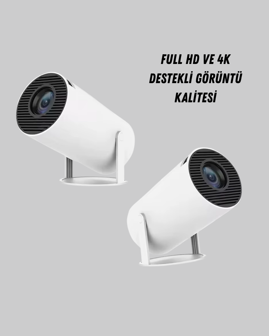 Ev Sineması Projeksiyon Cihazı – 160 ANSI Lümen, 4K Uyumlu ve Kablosuz Görüntü Aktarımı - Görsel 3