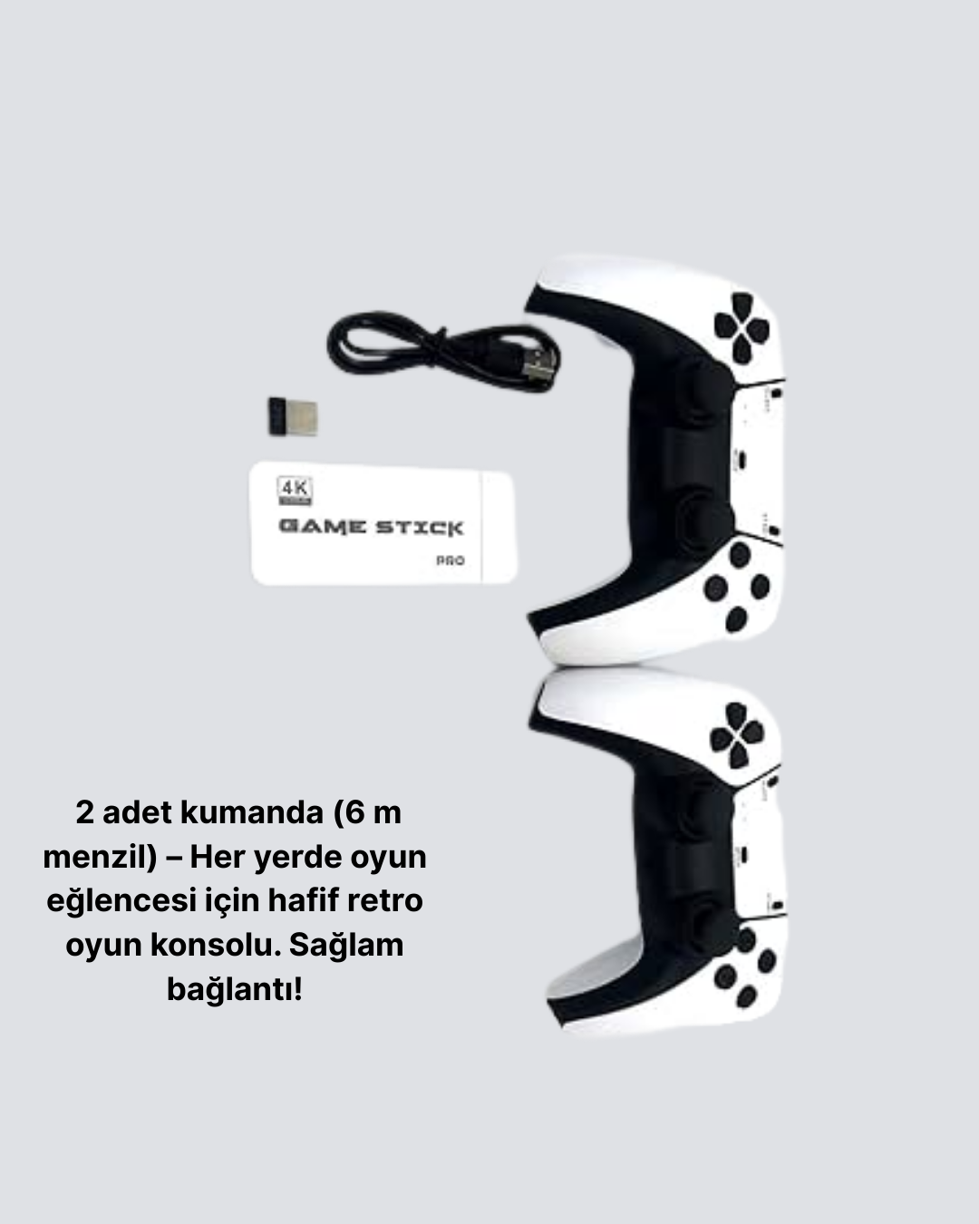 HDMI ve Kablosuz Kontrolcülü 20.000 Oyunlu Retro Oyun Konsolu - Görsel 4